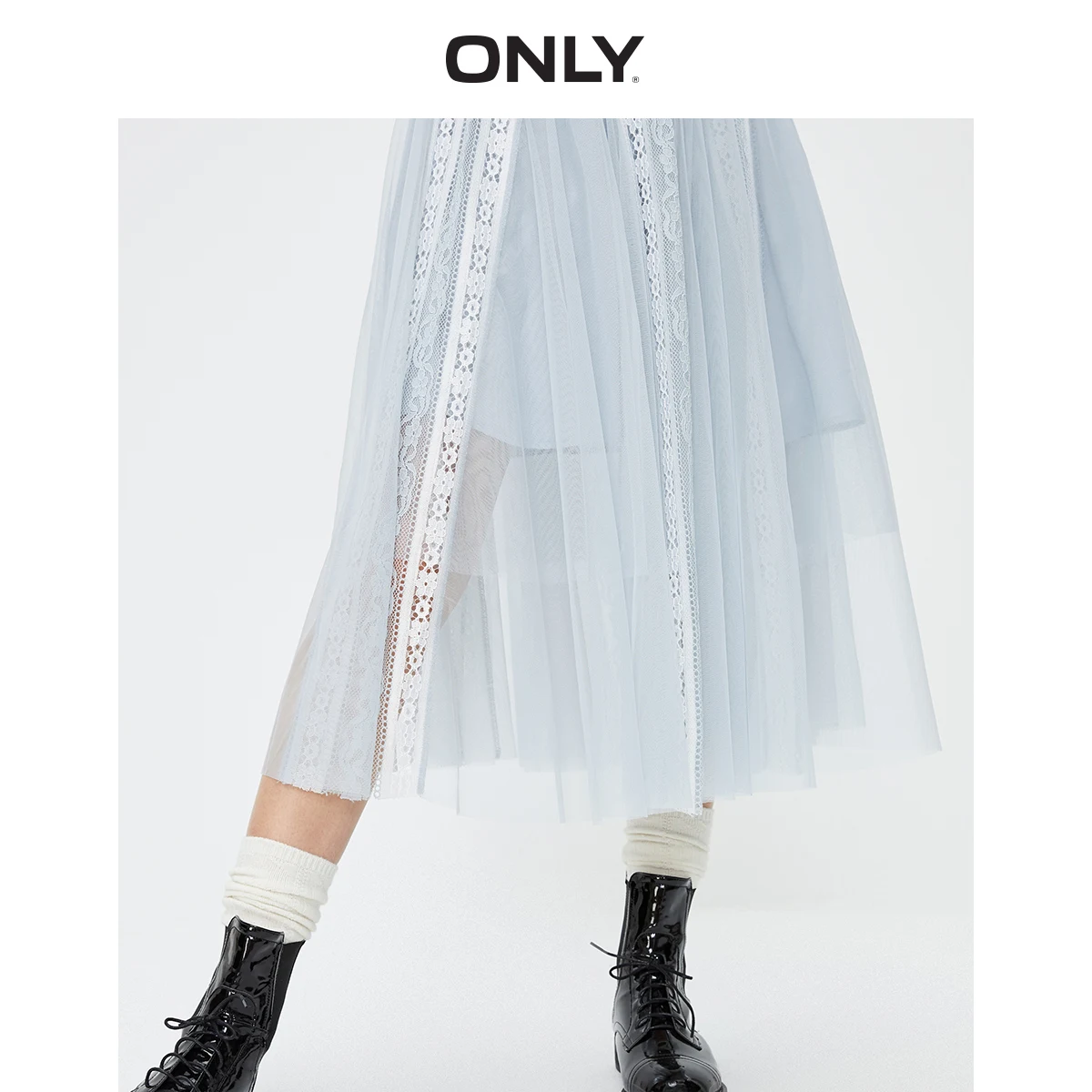 Женская кружевная юбка с высокой талией | одежда
