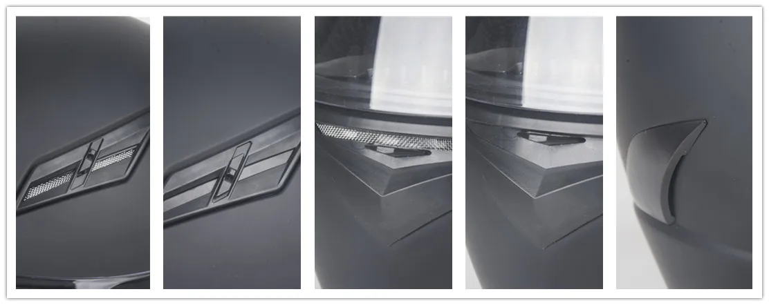 Мотоциклетный шлем для езды по бездорожью с переменной половинной линией