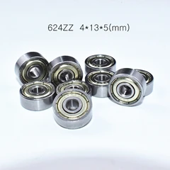 Carbon Steel 624ZZ Подшипники из углеродистой стали 10 штук 604zz 605zz 606zz 607zz 608zz 608RS 624zz 625zz 626zz 627zz металлический герметичный подшипник - Цвет: Carbon Steel 624ZZ