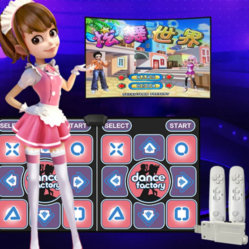 Беспроводной ковер для танцев семейных игр бега йоги фитнеса альфомбра ковры