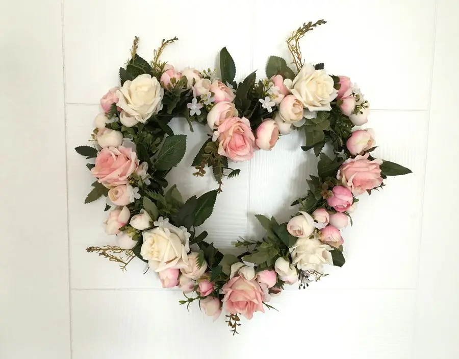 Имитация цветка розы гирлянда украшения для дверей искусственные цветы в форме