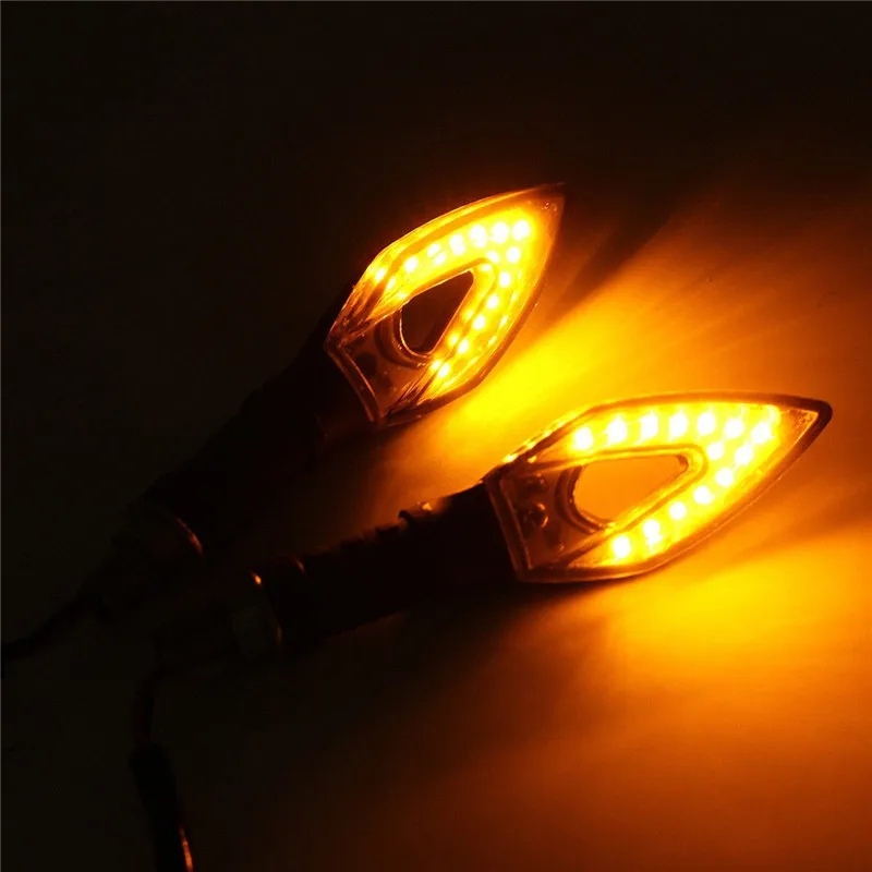 2 шт. поворотники для мотоциклов алмазные указатели поворота светодиодные