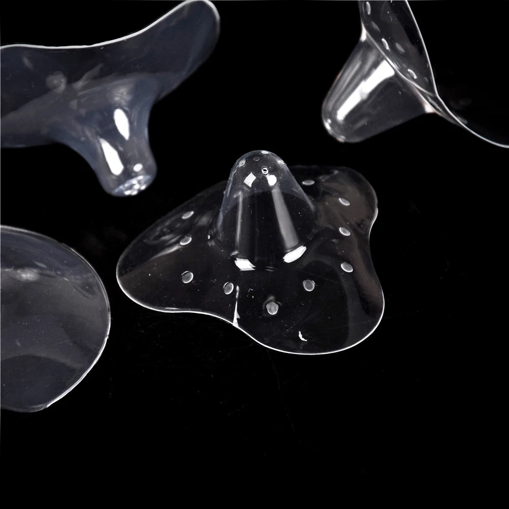 2 uds. De protectores de silicona para pezones, protectores de silicona para lactancia materna-4