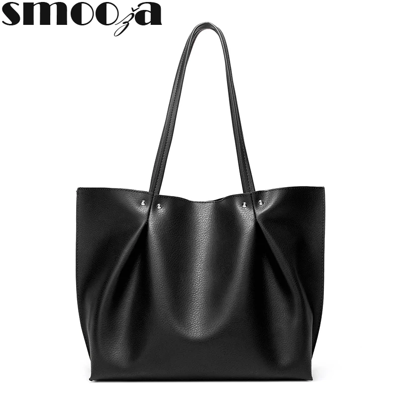 SMOOZA Высококачественная вместительная сумка из искусственной кожи для женщин 2020