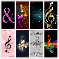 2020 new music note 5d diamond painting full diy diamond embroidery cross stitch music note decoration home rhinestone pictures
