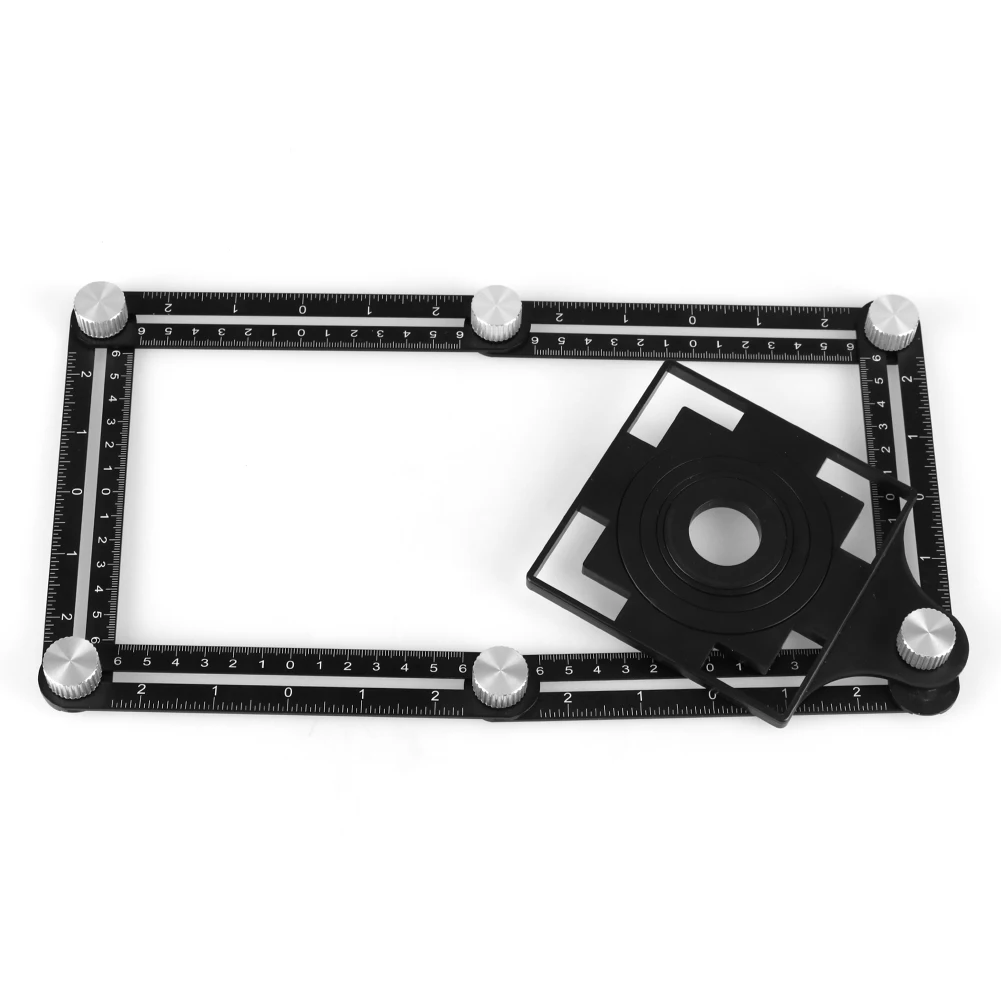 Угловая линейка из алюминиевого сплава 6 раз измерительная узор штампованная