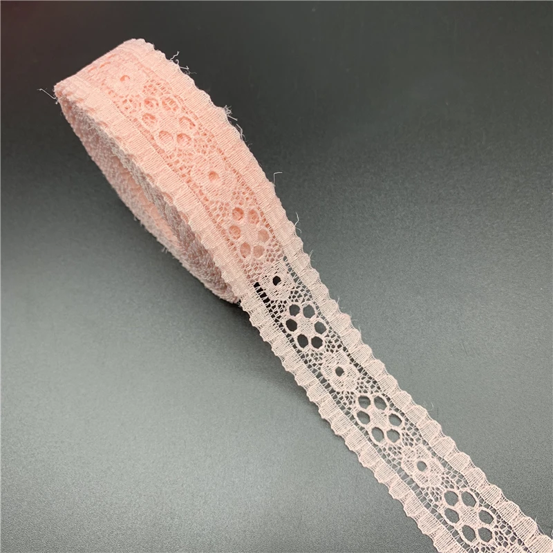 Light Pink 5 ярдов/партия, 20 мм, кружевная лента, вышитая кружевная ткань, отделка, украшение, сделай сам, ручная работа, швейные изделия, последние африканские шнурки, ткань - Цвет: Light Pink