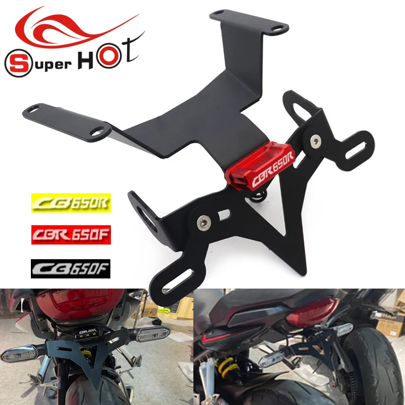 Складной номерной знак для Honda CB650R CBR650R CB650F CBR650F CBR CB 650F 650R аксессуары