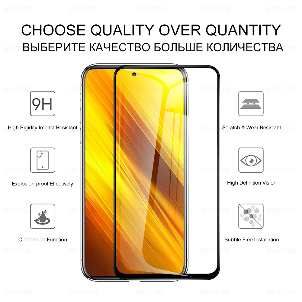 Закаленное стекло с полным покрытием для Xiaomi Redmi Note 10 Защитная пленка экрана Xiomi Red