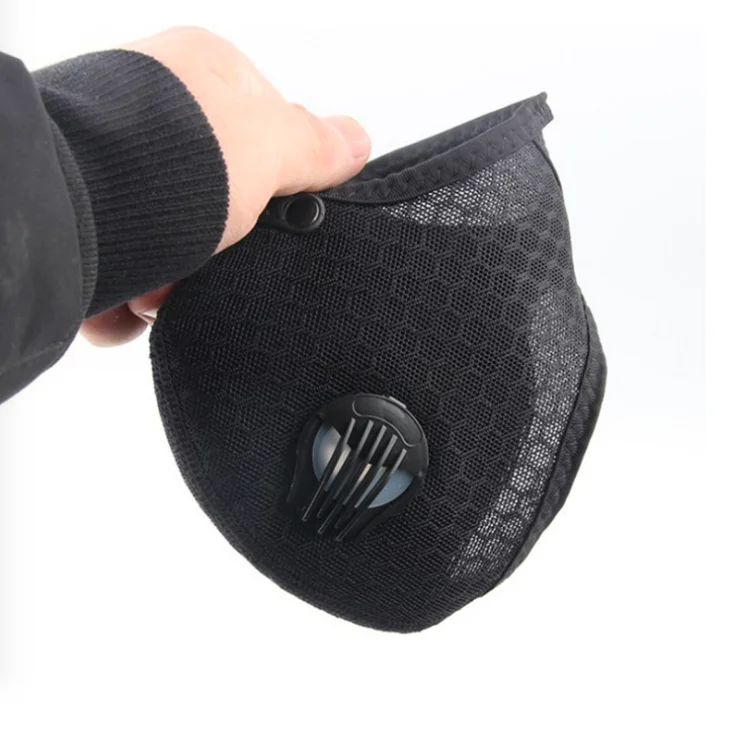 Outdoor cycling mask windproof dustproof and anti-smog activated carbon with replaceable filter mountain skiing | Спорт и