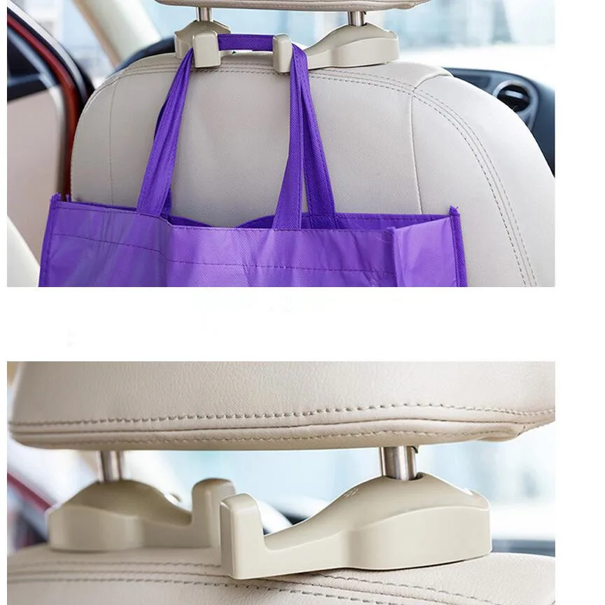 2 шт. автомобильный Стайлинг крючок для автомобильного сиденья Сумки Портативный