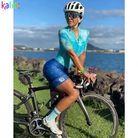 kafitt womens short triathlon skinsuit cycling jersey sets maillot ropa ciclismo bicycle clothing bike clothing go pro jumpsuit
