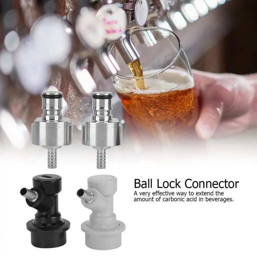 2 шт./компл. шариковый замок отсоединяемая газировка из нержавеющей стали с