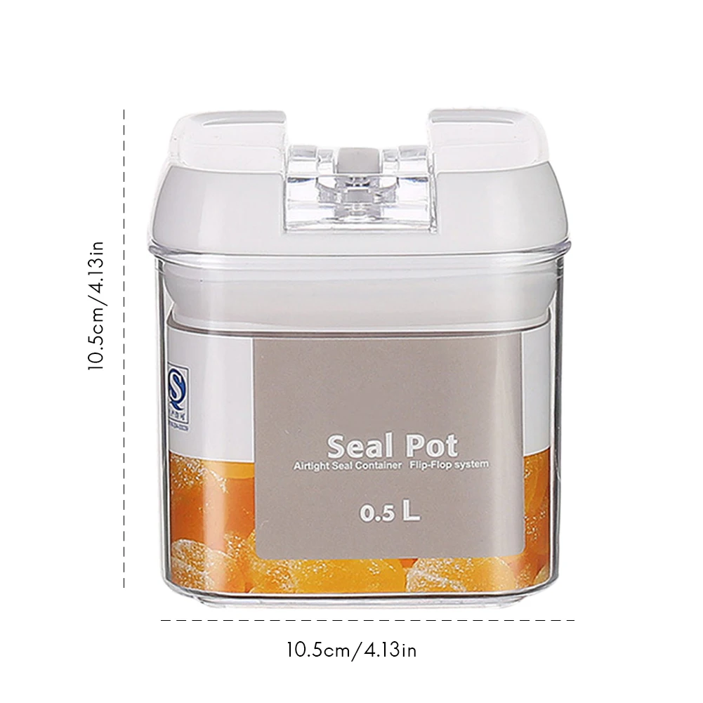 Контейнер для хранения продуктов прозрачный Кухонный пищевых герметичные