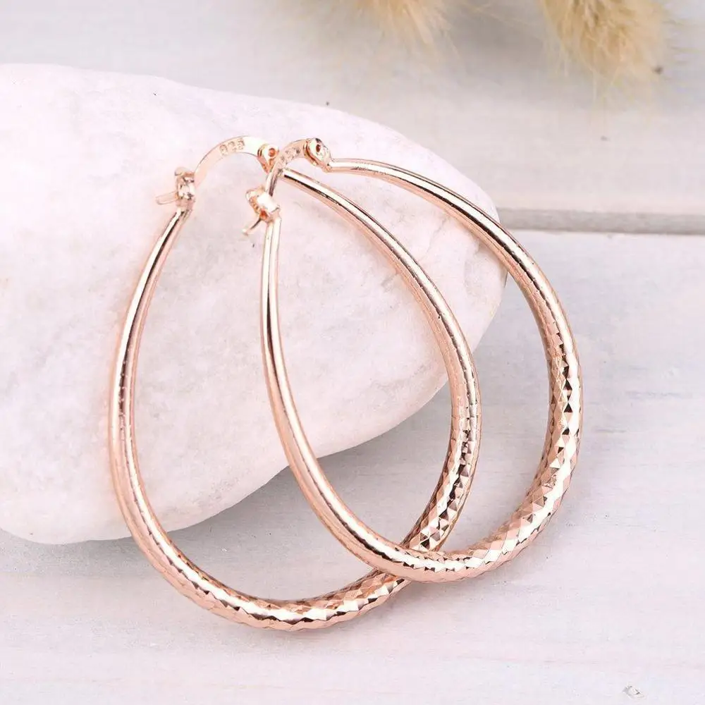 1 пара Новый список минималистичные большие серьги-кольца для женщин круглые