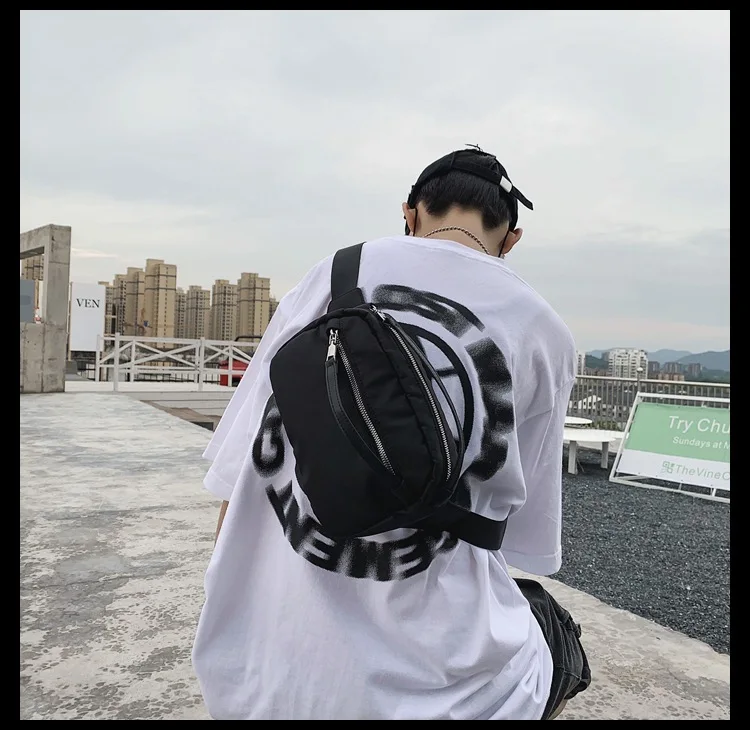 

Leisure Contracted Fashion Waterproof Chest Outdoor Sports Men and Women Receive Bag Multi-function Mobile Phone Change Bag