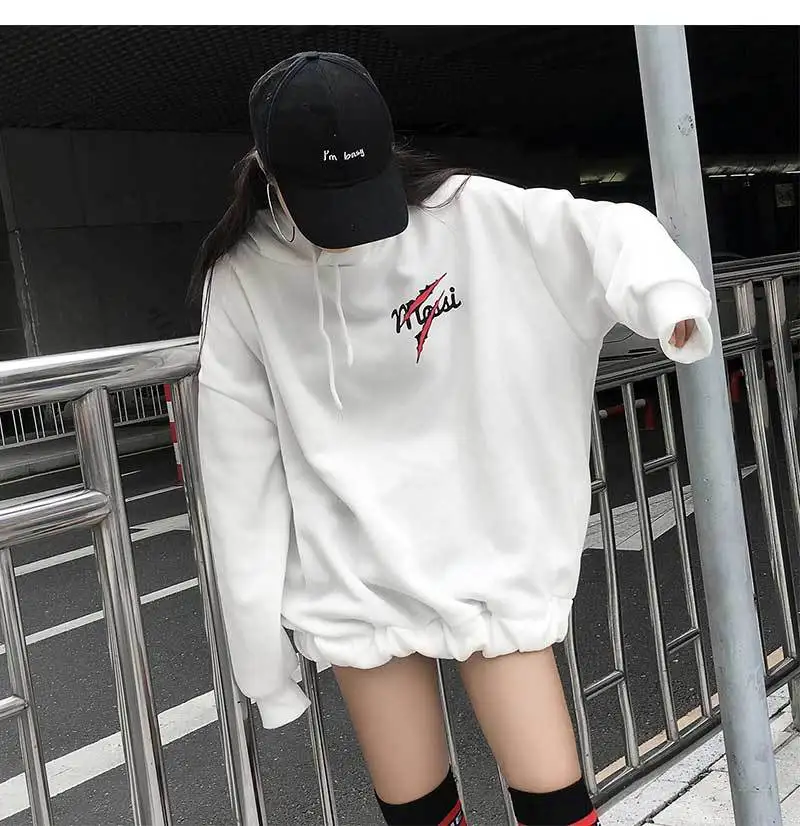 Осенние женские толстовки пуловер B толстовки Harajuku унисекс толстовки Femmes джемпер женский Вышивка Тигр печати mujer с капюшоном