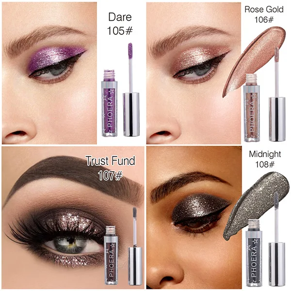 

2.5ml Glitter Eyeshadow Liquid Waterproof Makeup Shimmer Eye Shadow Cosmetics ZG88