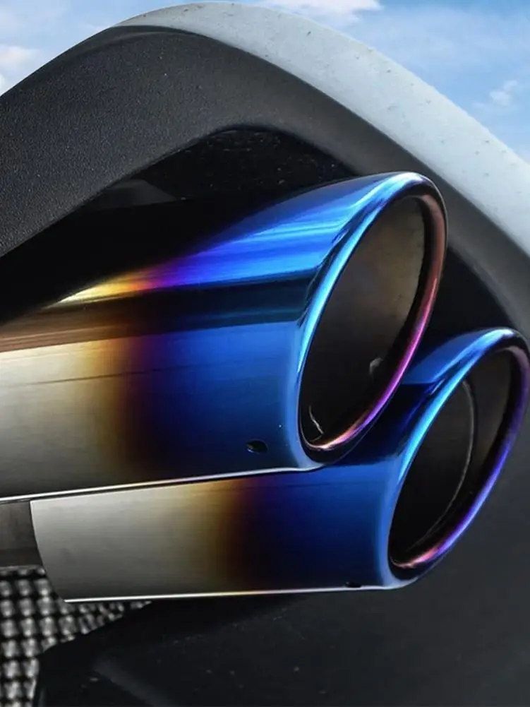 

2Pcs Anti-rust Stainless Steel Exhaust For Malibu Car Modification Tail Throat Exhaust & Exhaust Systems Accessories