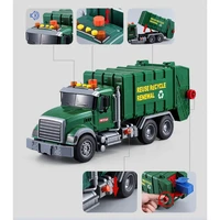 15%e2%80%99%e2%80%99 baby pull back vehicle toy truck model garbage sanitation car plastic friction push go toy toddler 3 favor set