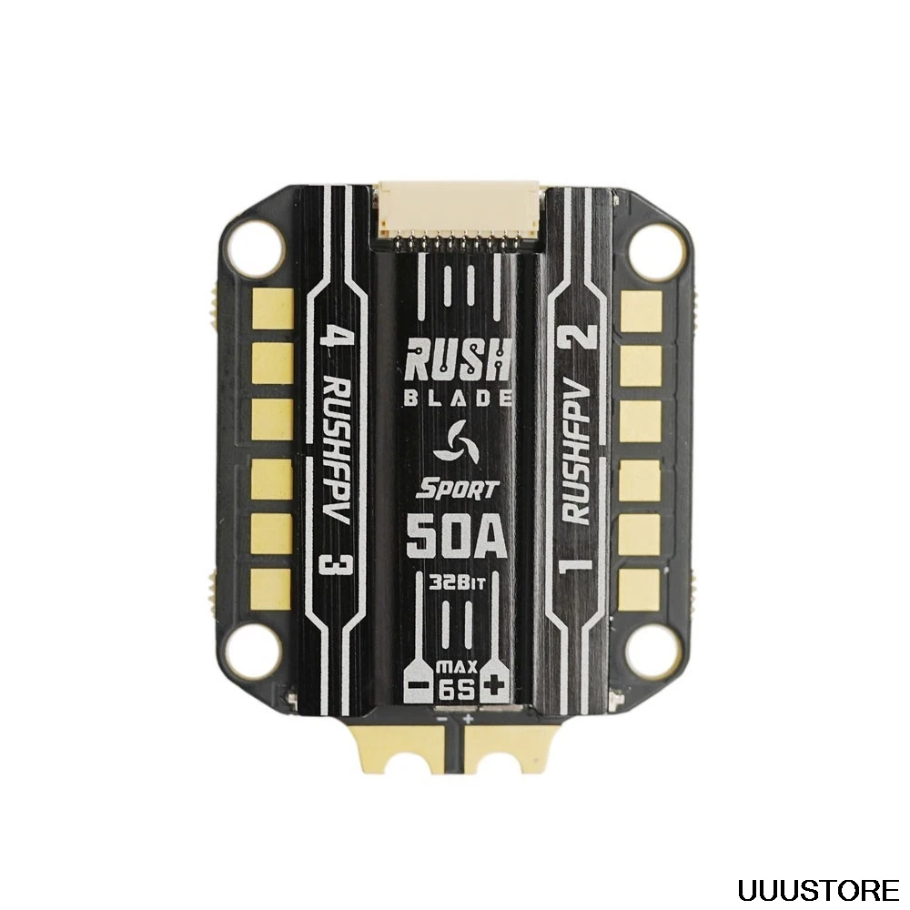 30 5 мм RUSHFPV пик лезвие F722 стек 50A с диагональю экрана 3 6S BLHeli_32 4in1 бесщеточный ESC для