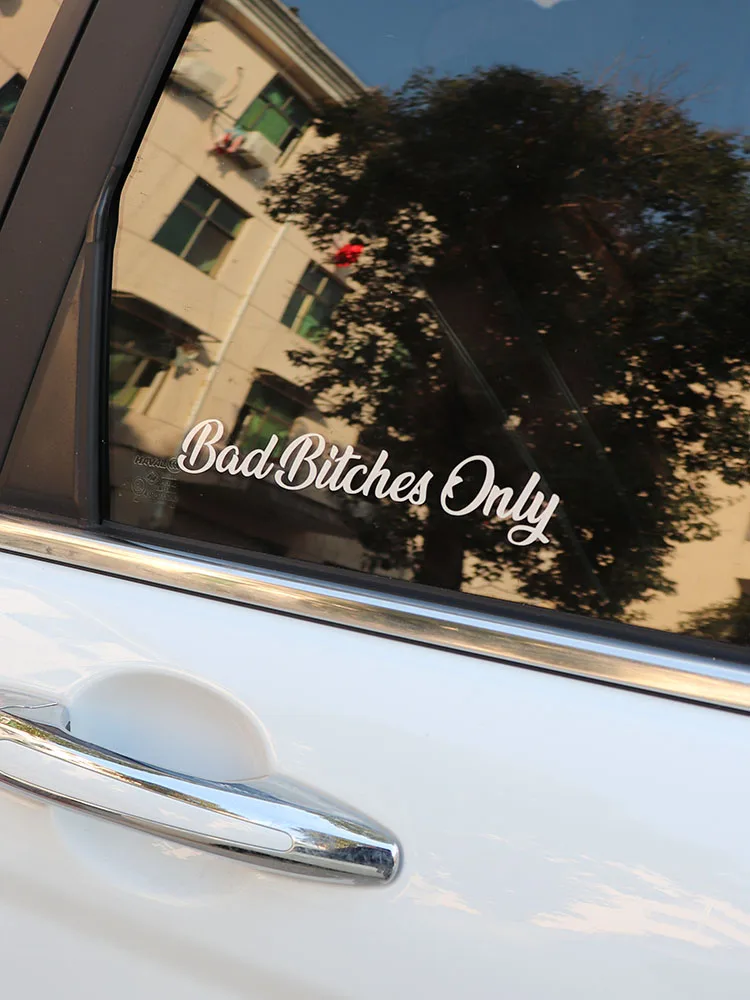 ZTTZDY 20CM*3.5CM Bad Bitches Onlyl For High-quality Vinyl Car Sticker Decal ZJ2-0067 | Автомобили и мотоциклы