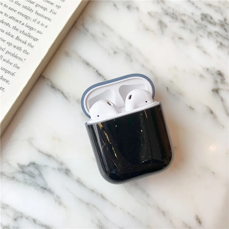 12 Роскошный мягкий чехол из ТПУ с мраморным мрамором для Apple Airpods, защитный чехол, чехол с Bluetooth для наушников, чехол для зарядки AirPod - Color: 12