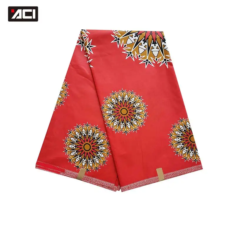 

ACI Ankara African Wax Prints Fabric 6 Yards/Piece 100% Polyester African Wax Prints Fabric Ankara Veritable Wax Tissu Africain