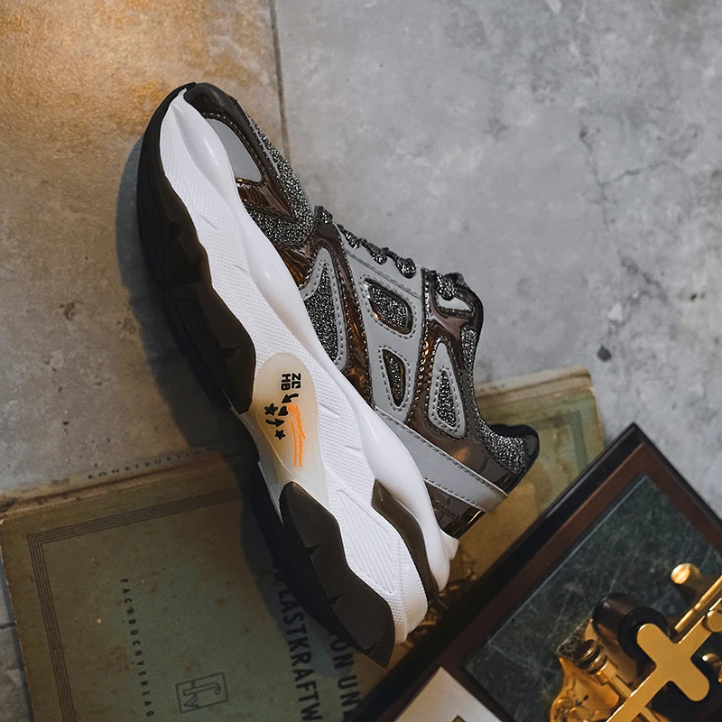 Fujin/обувь на плоской платформе Женская повседневная обувь Кроссовки из