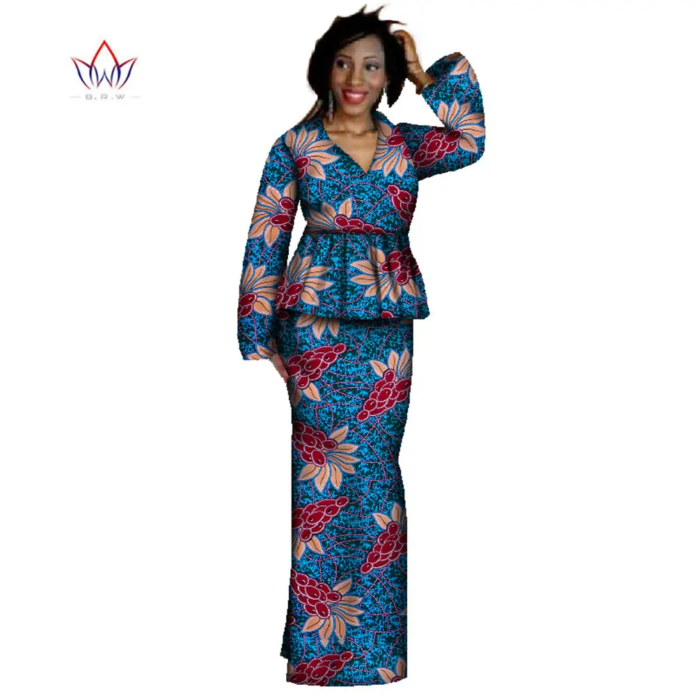 

Юбка в африканском стиле, женское платье с V-образным вырезом, модель WY339