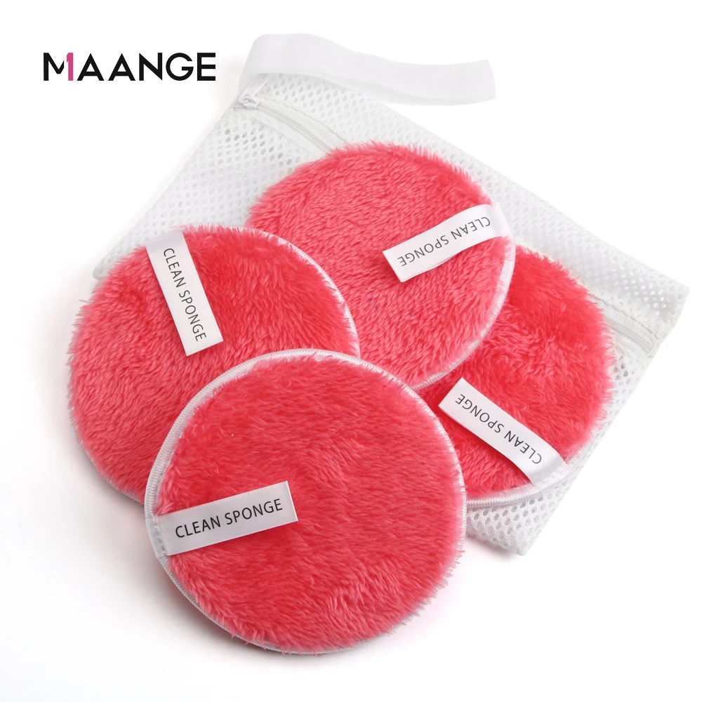 2/4PCS Make up remover healthy skin Microfiber Cloth Pads Remover Towel Face Cleansing Makeup Lazy powder puff Skin Care Tools |
