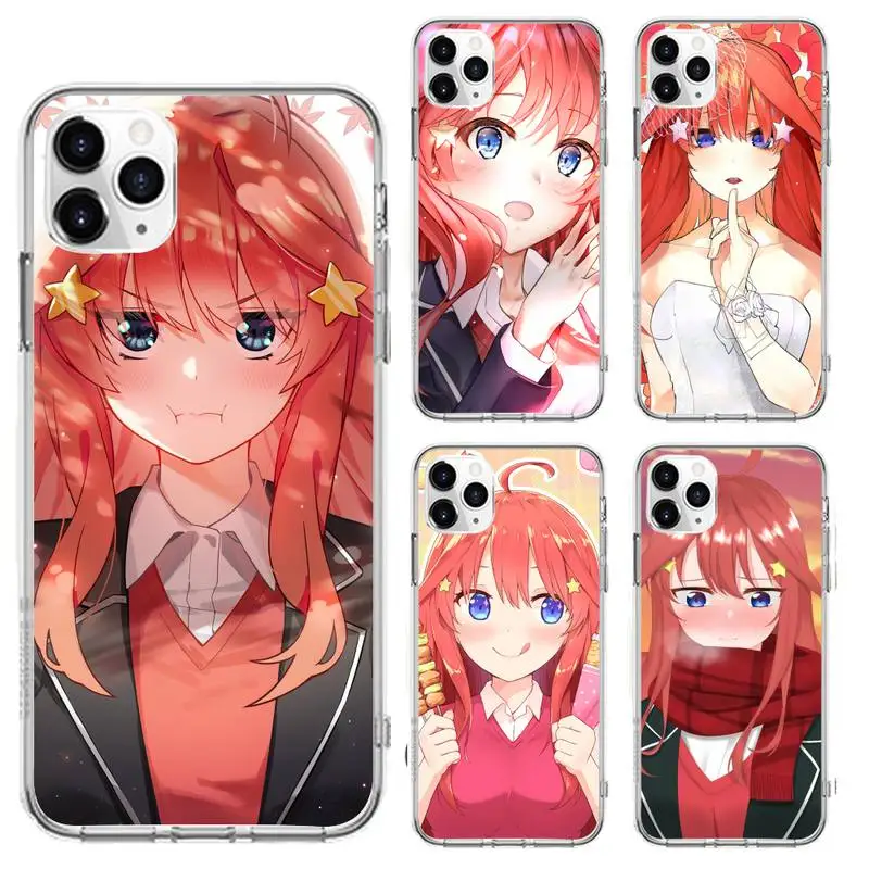 

Itsuki Nino Yotsuba Nakano Phone Case For Clear-Iphone 5 5s se 6 6s 7 8 11 12 X Xs Xr Pro Plus Max Mini Cover