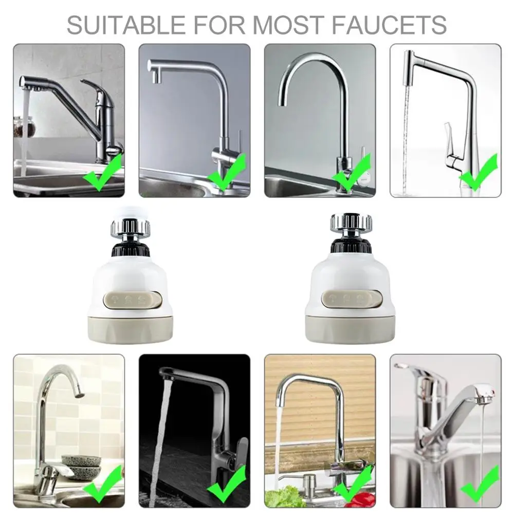 360 передвижной фильтр для кухонного крана насадка экономии воды удлинитель