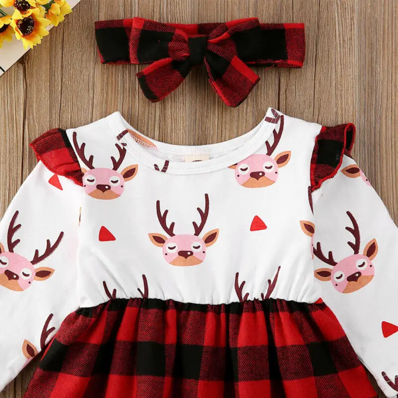 Детские платья для новорожденных принцесс с длинным рукавом и принтом бантиков |