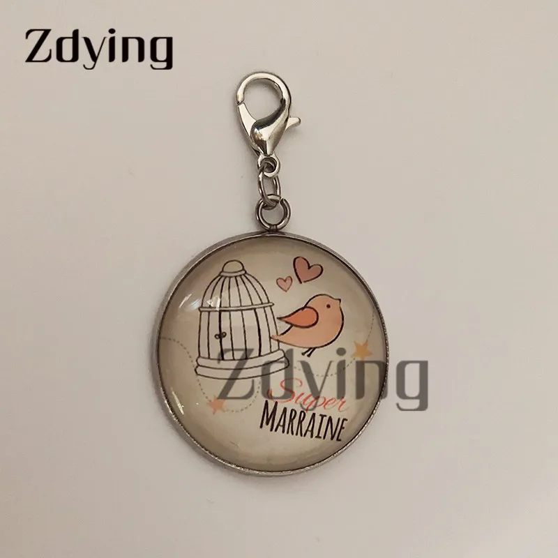 Zdying Милая балерина маленькая девочка силуэт талисманы стекло Русалка балет