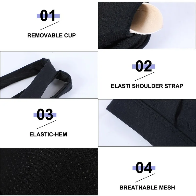 

Women Fitness Padded Bra Sports Bras Patchwork Workout No Steel Ring Underwear Running Yoga Comfortable Push Up Gym Top Crop