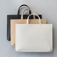 business office handbags women bag simple soft pu leather laptop bags men brand top handle briefcase female shoulder file bag