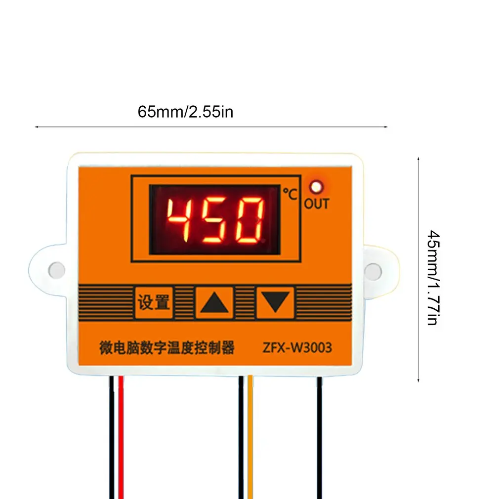 12V 24V 220VAC цифровой светодиодный контроллер температуры 3003 для инкубатора