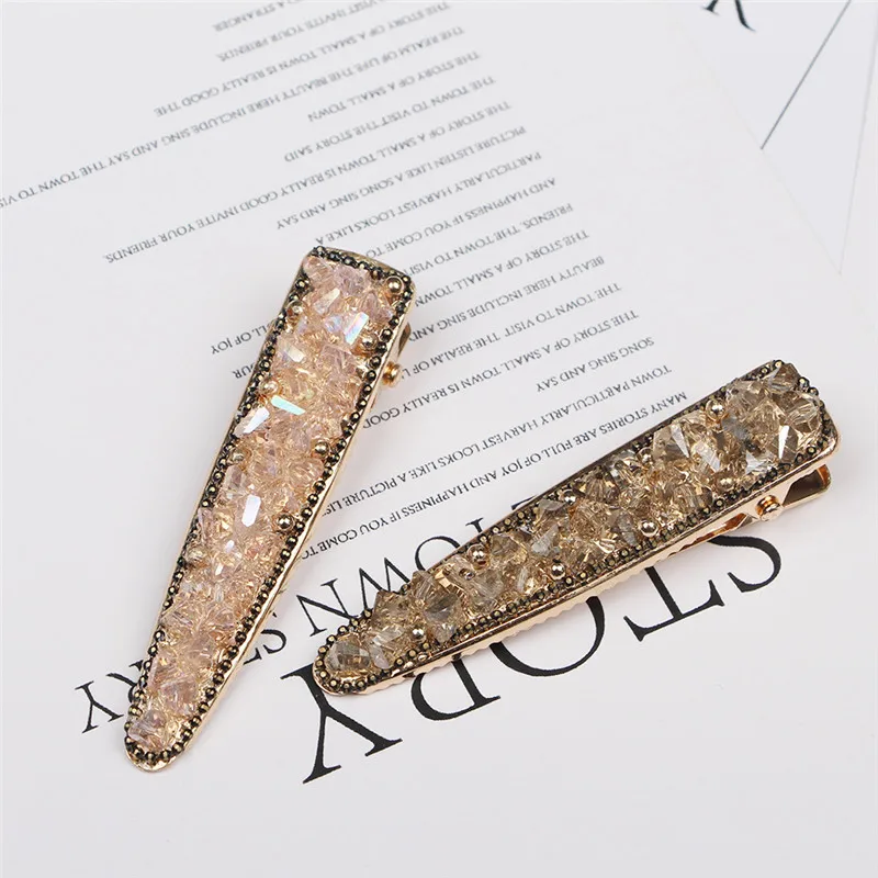 Заколки для волос с большим бантом женские элегантные Геометрические зажимы из