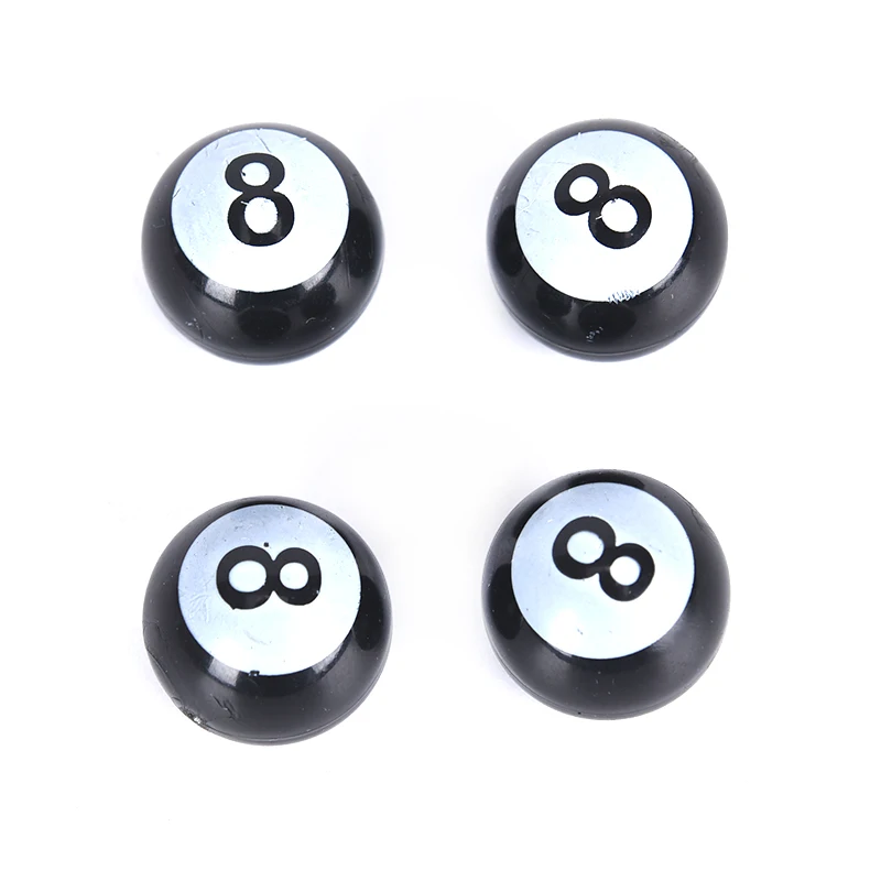 

Аксессуары для велосипеда 4 шт./компл., черные стебли клапана шины бильярда 8, колпачки клапанов шины на колпачки автомобильных колес, пылеза...