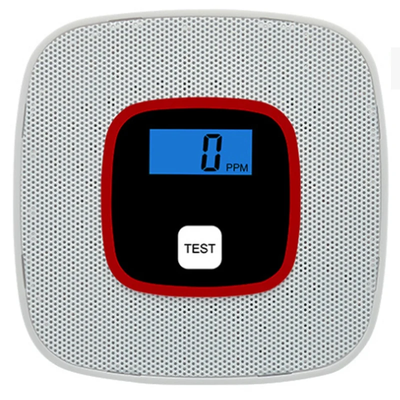 

Детектор угарного газа, сигнализация с цифровым дисплеем, подходит для домашних торговых центров, белый