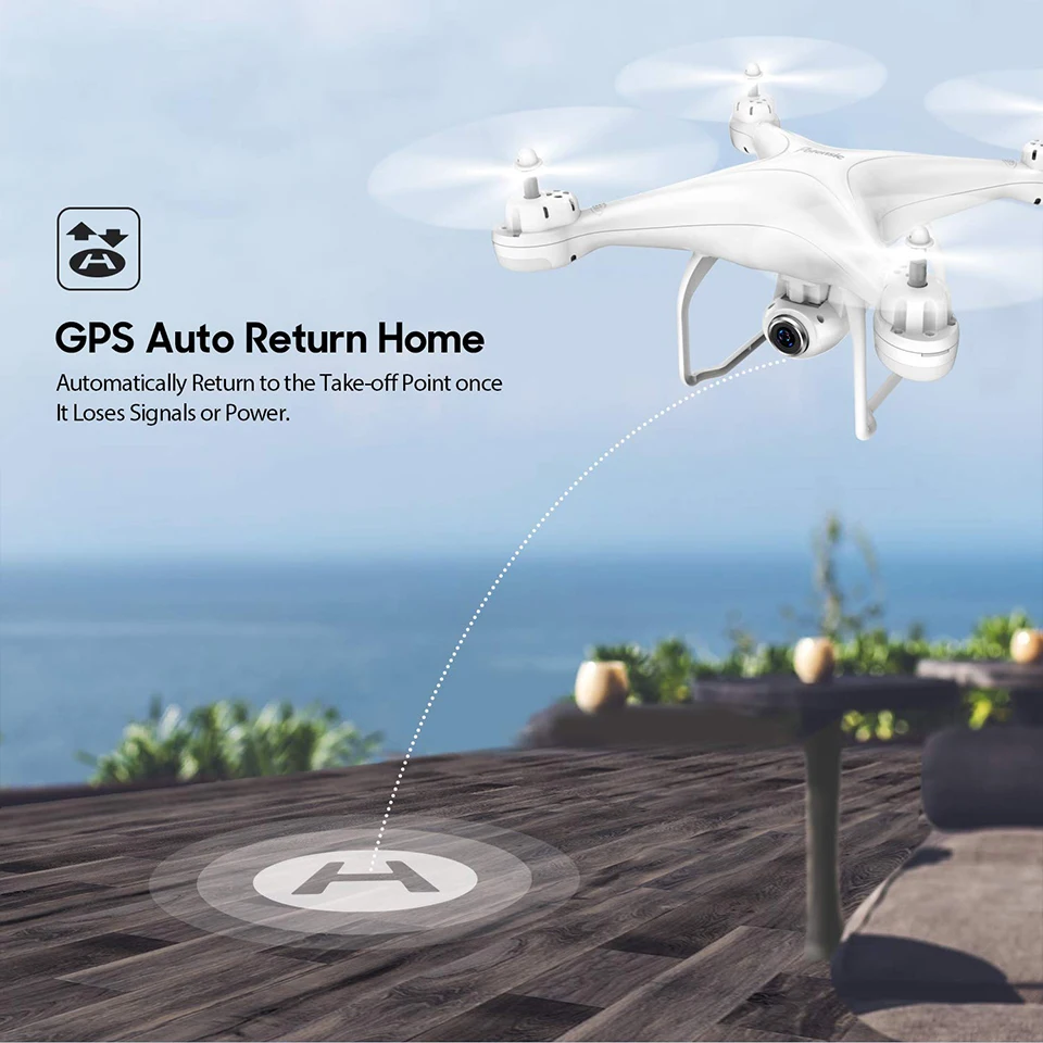 Potensic T25 Радиоуправляемый Дрон 1080P Wifi FPV HD камера высота удерживает один ключ