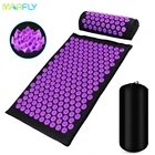 Аппликатор Кузнецова коврик, Эко-аппликатор лотоса, коврик с шипами для иглоукалывания, Массажная подушка для тела, ног, спины, йоги, шиацу массажный коврик