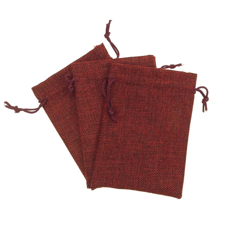 

New 10Pcs Hot Shooting Props Gift Bag Wedding Cotton Linen Jewelry Bag