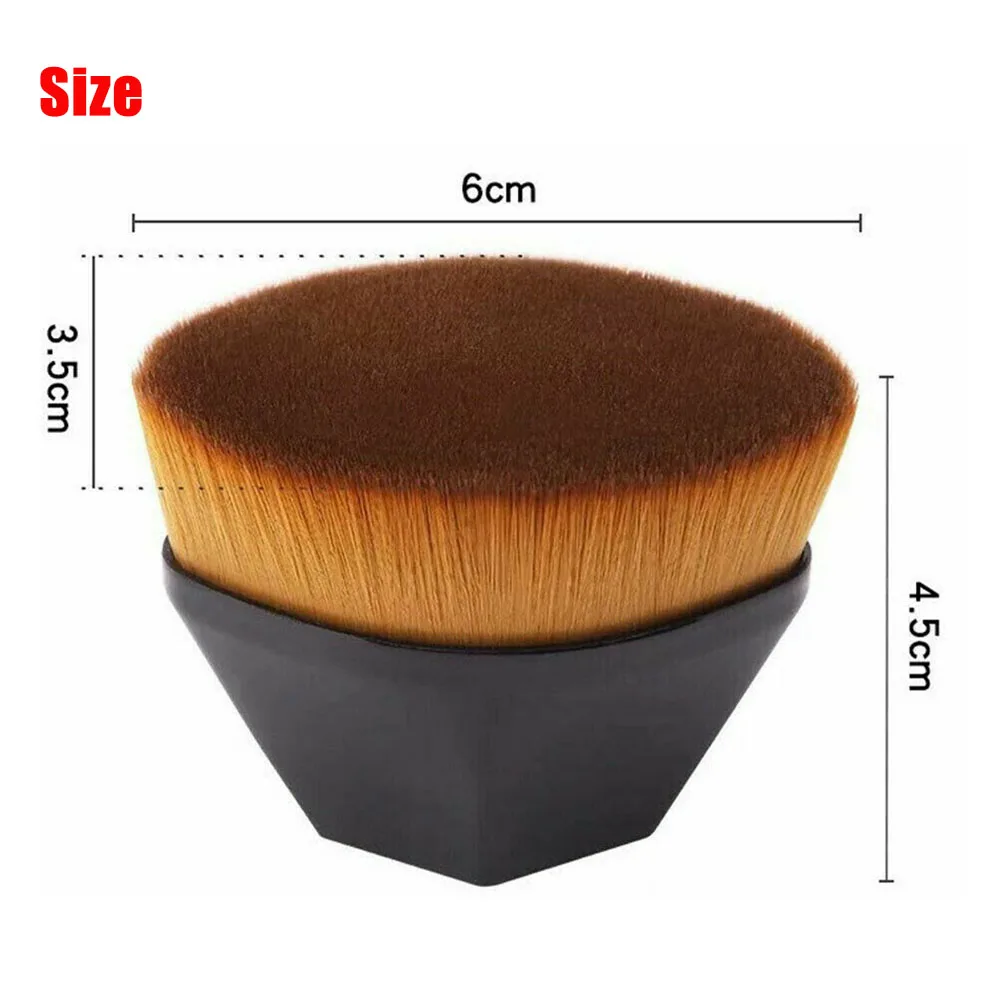 

1pc Single Six Corners Powder Makeup Brushes Cute Cosmetic Hexagon No Trace Foundation Brush Plastic Make Up Brushes