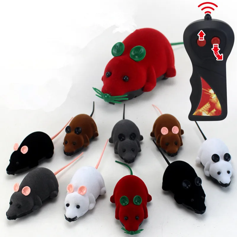 Мышь игрушки беспроводной RC мышки для котов игрушки пульт дистанционного управления ложная мышь Новинка RC кошка забавная игра мышь игрушки для кошек