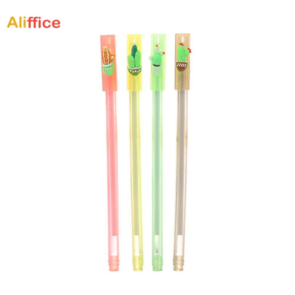 Гелевые чернильные роликовые шариковые милые кактус мультфильм колючая груша