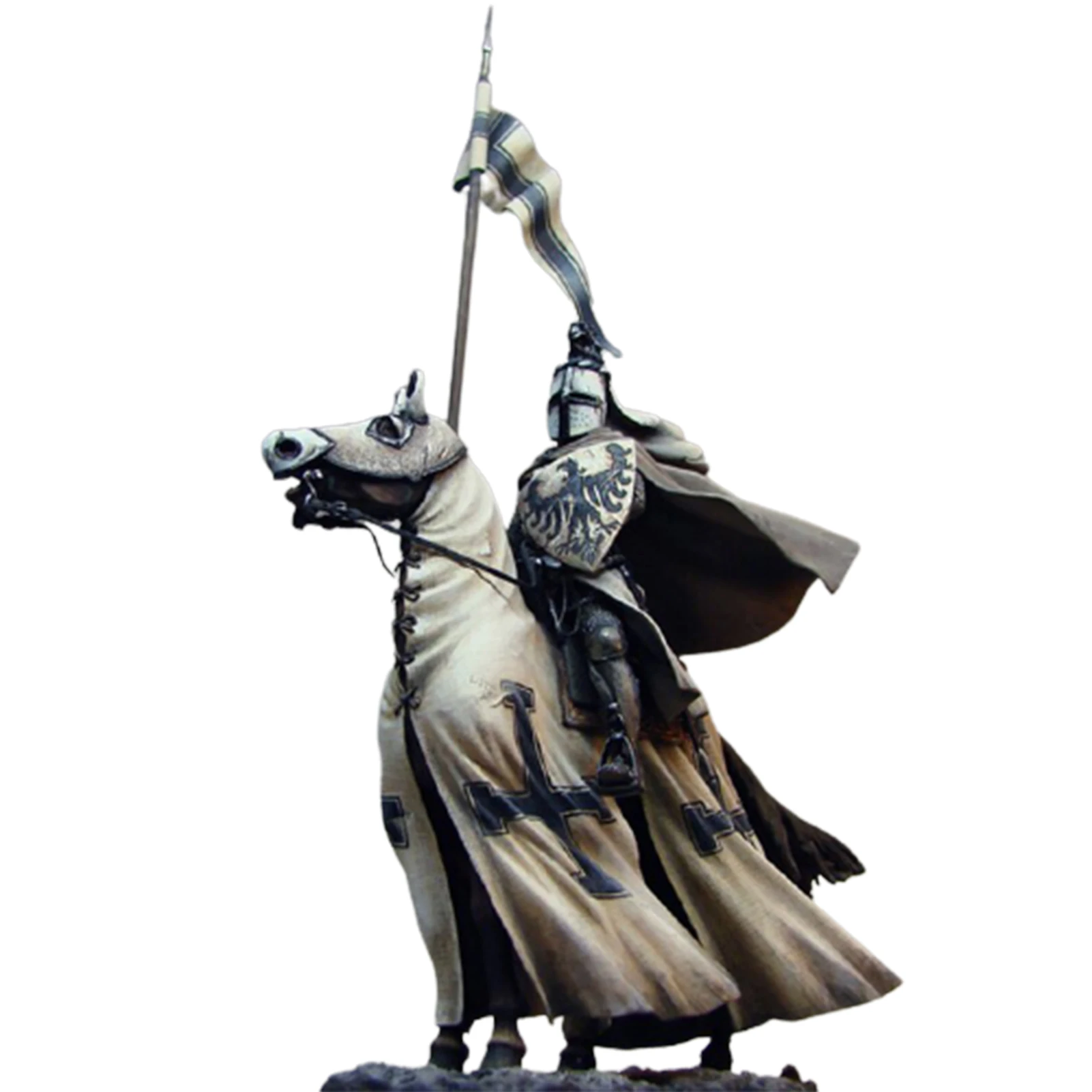 

Medieval Style Guard knight Gnomes Resin Crafts Ornaments for Garden Yard View Courtyard Decoration Statues Sculptures