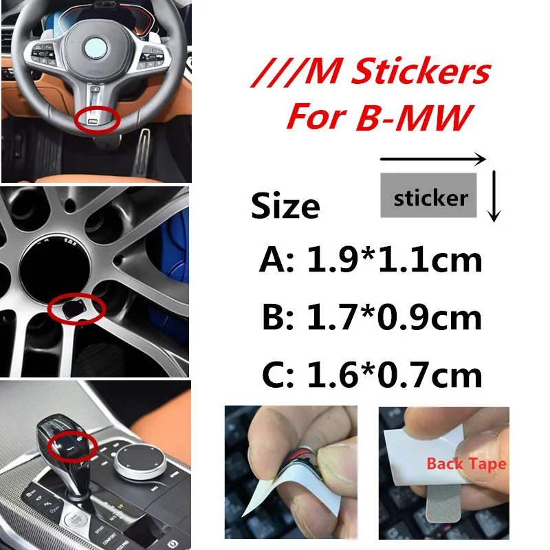 5 шт. автомобильные наклейки для BMW M3 M4 M5 E46 E39 E90 E34 E36 E53 E60 x5 e70 F10|Наклейки на