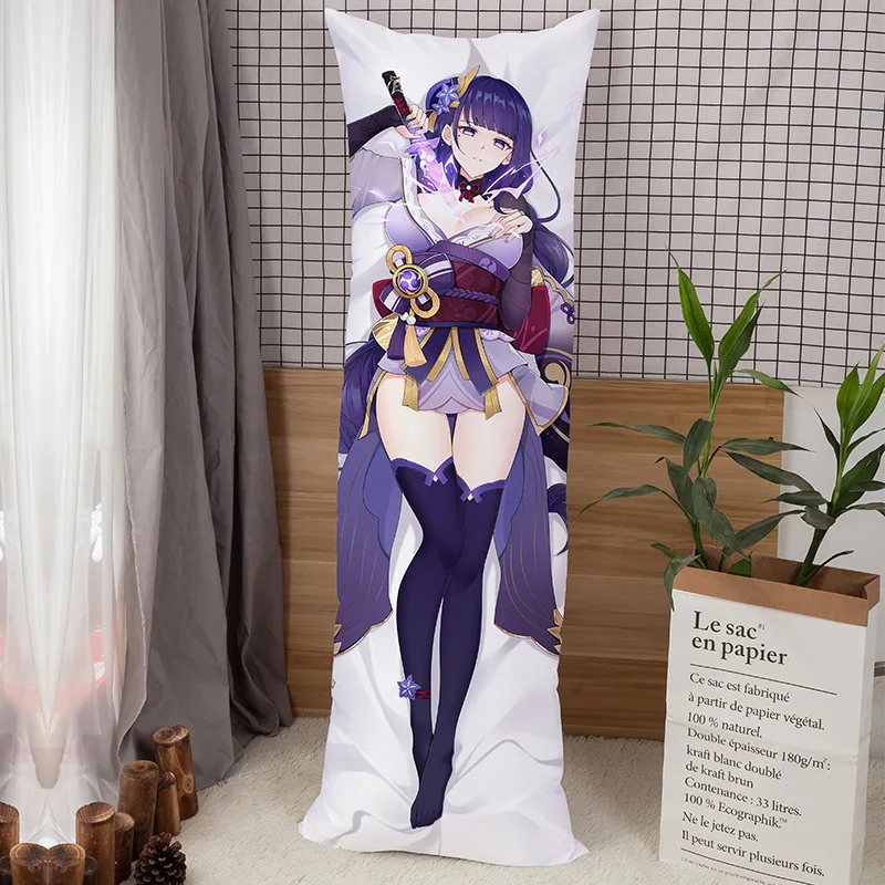 Аниме Dakimakura Game Genshin Impact Raiden Shogun Baal Cosplay чехол для подушки Peachskin длинный Чехол -